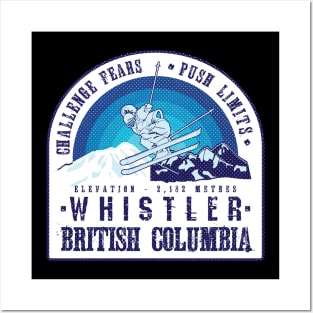 Ski Whistler British Columbia Posters and Art